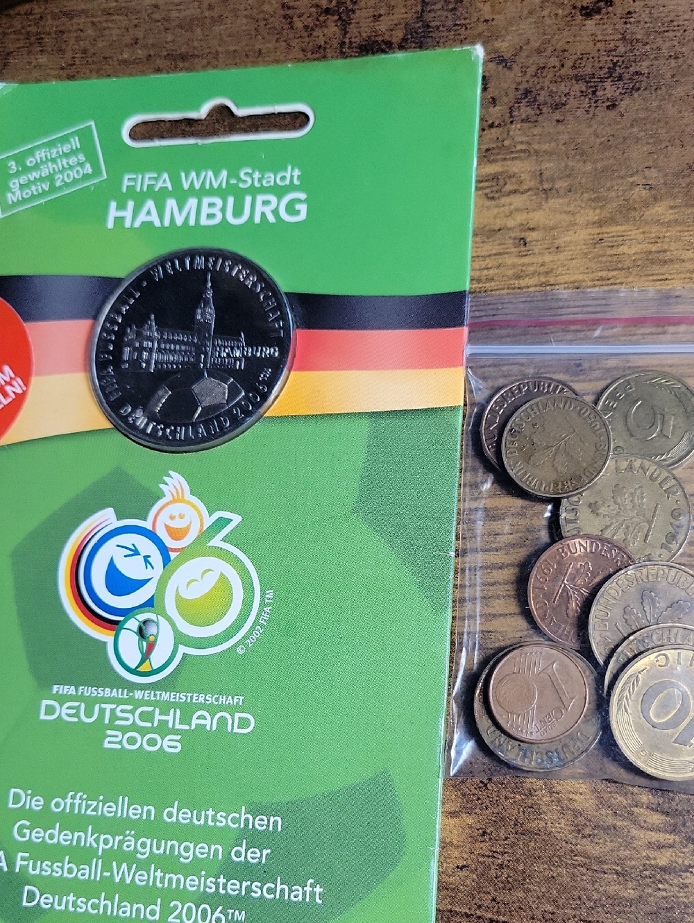 Vintage Deutschland Coins & 2006 Hamburg Commemorative Coin